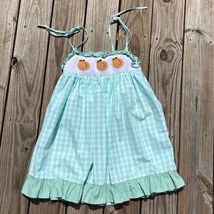 Smocked Peaches Sundress